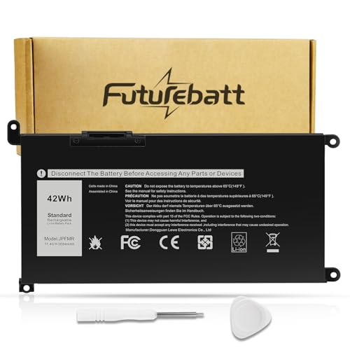 Futurebatt JPFMR Laptop Battery Replacement for Dell Chromebook 3100 3400 2-in-1 5488 5493 5593 P90F Series Notebook 0JPFMR 7MT0R 7MTOR 16DPH 7T0D3 07T0D3 DN33X RDNP5 65N6H