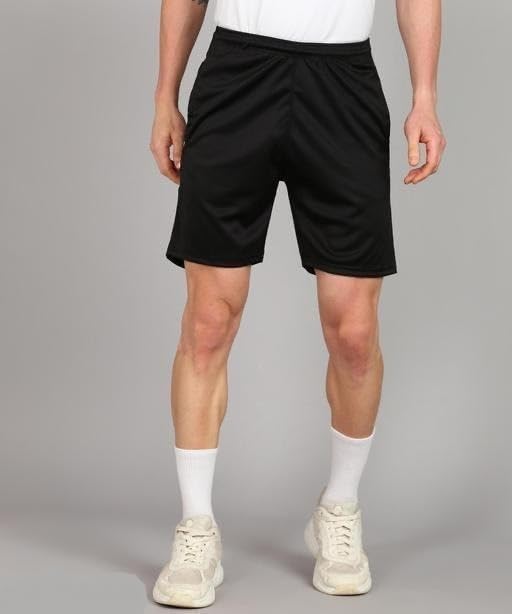 Image of Pack of 3 MenSports Shorts Solid Pattern Half Pants for Gym Fitness Running and Casual Use