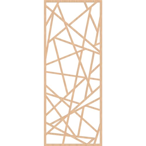 Image of Conway Decorative Pierced Fretwork Wood Wall Panels, 25 3 /8 inchW x 64 3 /8 inchH x 3 /8 inchT, Hickory