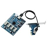 KieTeiiK PCIe 1X Erweiterungskarte Die Vier Geräte Über Einen Steckplatz Ermöglicht. ASM1184e Hauptsteuerungs Effizienter Render Adapter