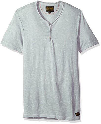 Lucky Brand Men's RAW Edge Y Neck Henley Shirt, QUARY, S
