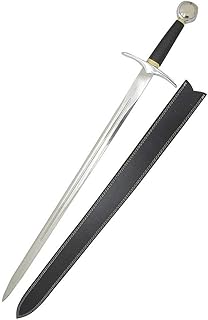 Medieval Warrior Fantasy Swords Comes with Black Leather Sheath (Dark Prince)