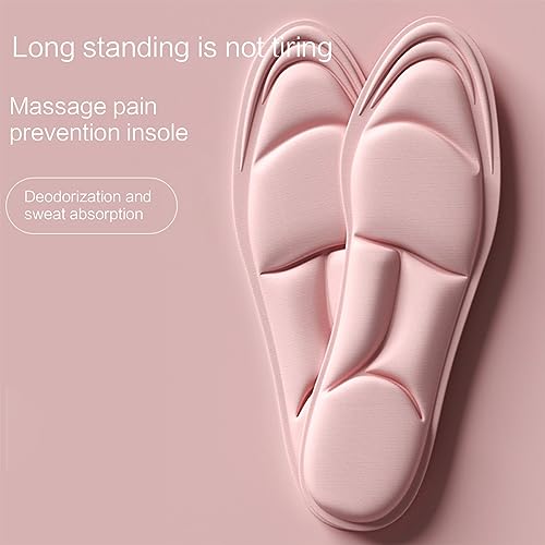 2 Pack Plantillas Confort Transpirables para Mujer Beige miniatura 3