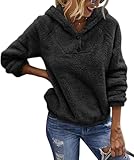 damenmode xxl Design: Einfacher Hoodie, dies ist ein einfacher Hoodie für Damen, der nie aus der Mode kommt. Plüsch, Langarm, 2 geräumige Seitentaschen, um Ihre Hand warm zu halten, In der Tasche können Sie ein Paar Kleinigkeiten hinlegen, sehr praktisch. mit Kapuze, elastischer saum, warm, Wie eine Decke um dich gewickelt.