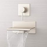 Signature Hardware 924617 Lavelle 6-1/2' Waterfall Wall Mounted Tub Filler with Metal Lever Handle