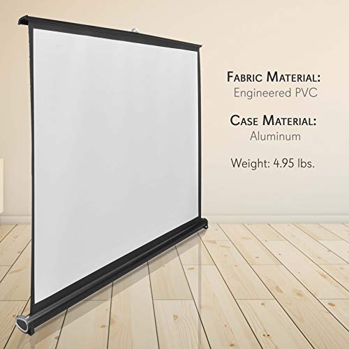 Pyle PRJTP53 50 Inches Projector Screen Portable Floor Standing Fold-Out Roll-Up Tripod Manual thumb #6