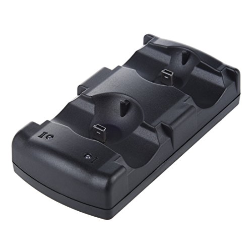 PROCTER Caricatore 2in1 USB Charge Double Deck per controller wireless PS3 Dual Shock Spostamento