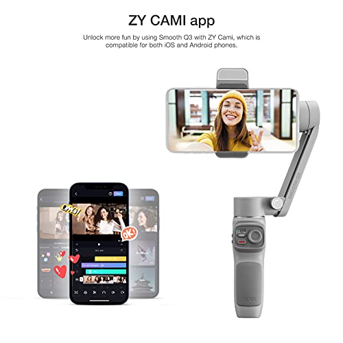 Moochy SMOOTH-Q3 Handheld 3-Axis Smartphone Gimbal Estabilizador Telefone portátil Vlog Gimbal máx.