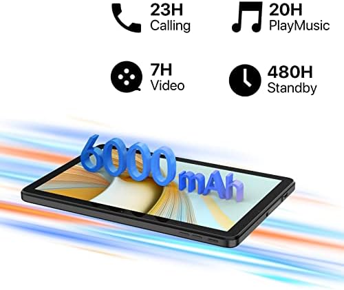 UMIDIGI G3 Tab 10.1 Inch Android 13, 2023 Cheap Tablet, 3+32GB-256GB, 6000mAh 8MP+8MP Camera, 1200 * 800HD Screen WiFi Tablets, Bluetooth 5.0, 4G Dual Card, Project A Screen/Face Unlock/OTG/GPS-Black
