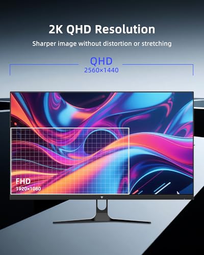 undefined KTC 32 Inch Computer Monitor 2K - 1440P IPS Monitor 120Hz, Adaptive Sync, 109% sRGB, HDR10, Eye Care, HDMI Displayport, Tilt, VESA Compatible, 100Hz PC Monitors for Home Office Gaming, White, H32D6 の商品画像 1