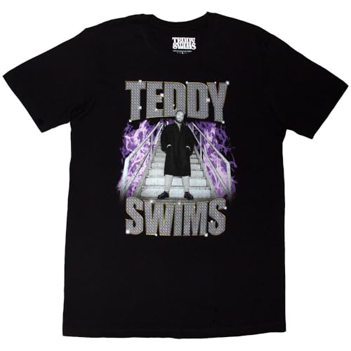 T-Shirt Teddy Swims Unisexe en Coton Doux Finition Rock Off