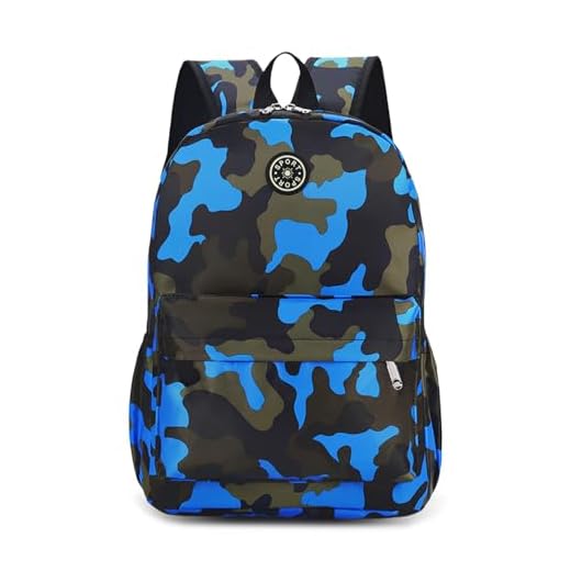 Aucuu Sac à Dos Enfant, Sac a dos Camouflage Maternelle pour Garçons, 27*14*38 cm, Sacs D'école Maternelle Léger et Imperméable pour Garçon, Sacs pour Enfants Garçons pour Voyage, Parc D'attractions