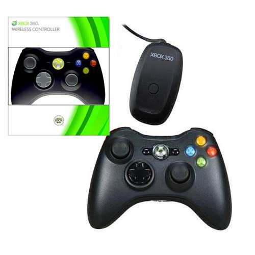Image of Xbox 360 Wireless Controller Gamepad Joystick with USB Receiver for Xbox 360 and PC 3000