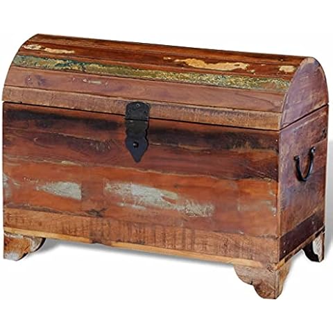 Baúl de almacenaje de madera reciclada Cover