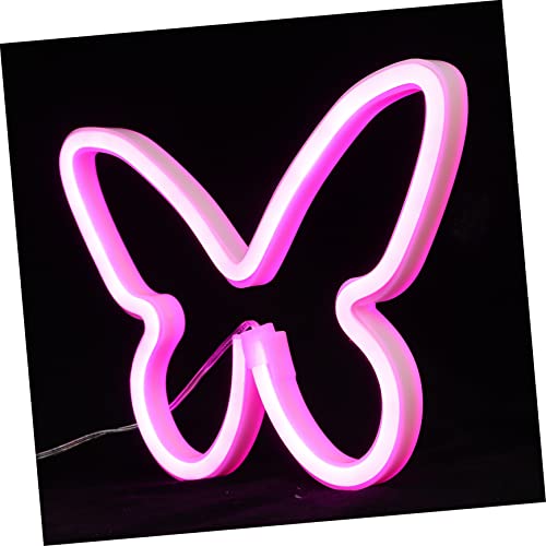 Besportble 7 Pcs Led Neon Lights Wall Hanging Decor Tabletop Decor Wedding Hanger Decorative Neon Lights Butterfly Neon Light Led Neon Hanging Light Small Night Lamp Animal Lamp Usb Light Pvc #TOP6