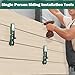 Koalafast Siding Tools-Adjustable Siding Hooks 5/16 Inch,3/8 Inch,7/16 Inch for Versatile House Siding,Lap Siding Gauge,Vinyl Siding Repair Kit Carpenters Essential 2 Packs