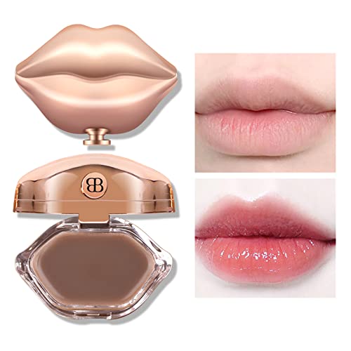 FREEORR Lip Sleeping Mask,Peach Lip Mask Overnight, Moisture Plump and Nourish Chapped Lips,Lip Care Product Lip Scrubs Exfoliator for Smooth Lines&Soft Lips-Black Sugar