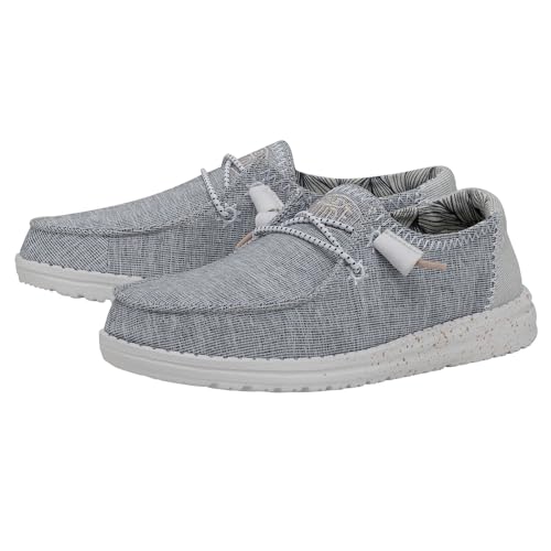 Image of HEYDUDE Wendy Star Loafers for Little, and Big Kid - Textile Upper with Lace Detailing, Removable Insole, Chic and Nice