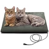 PETNF Outdoor Pet Heating Pad for Cats House,Safe Electric Cat Warming Pad,Waterproof Heated Cat House for Outside Feral Animal,Outdoor Heat Dog Bed Mat, 20"X16"