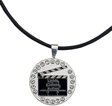 Review Giggle Golf Bling Clapboard Golf Ball Marker with Golf Necklace for Women