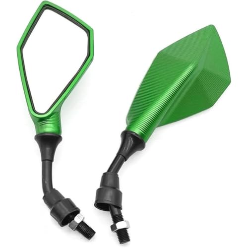 Retrovisor motocicleta espejo retrovisor universal M10 auxiliar marcha atrás verde