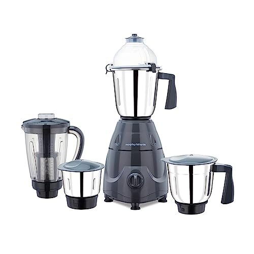 Morphy Richards Icon Superb 750 Watts Mixer Grinder| 4 Stainless Steel Mixer Jars Including Juicer Jar| 3-Speed Control With Pulse Effect Mixie| 1-Yr 
