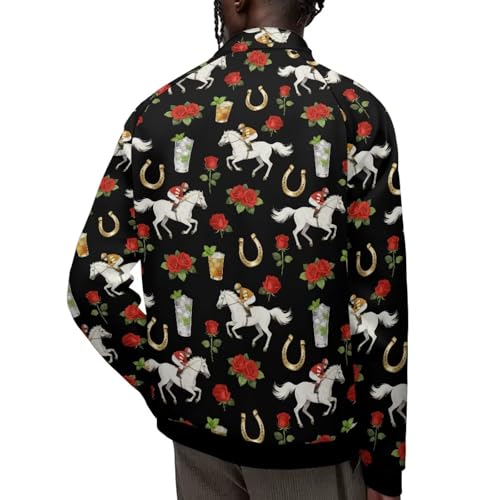 Image of Men's Lightweight Jackets Casual Full Zip Fleece Jacket Men Coats Fashion Long Sleeve Sweatshirt