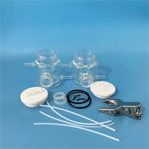 sujeniir H-Type Double Layer Water Bath thermostatically Sealed electrolytic Cell/electrolytic Cell(300mlX300ml)