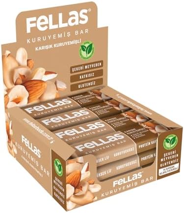 Fellas Karışık Kuruyemişli Bar 30 gr x 12 Adet — Amazon ürün görseli