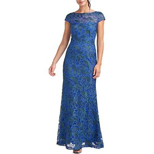 Js Collections Womens Embroidered Lace Maxi Dress Blue 2 #TOP18