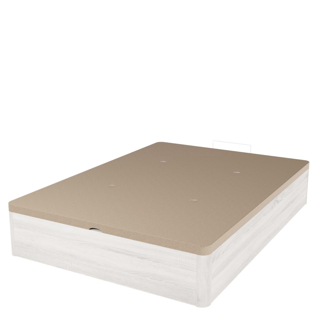 Duérmete Online - Canapé Abatible Súper Reforzado Gran Capacidad con Tapa Transpirable 135 x 190 | Práctico y Robusto | Color Gris Polar