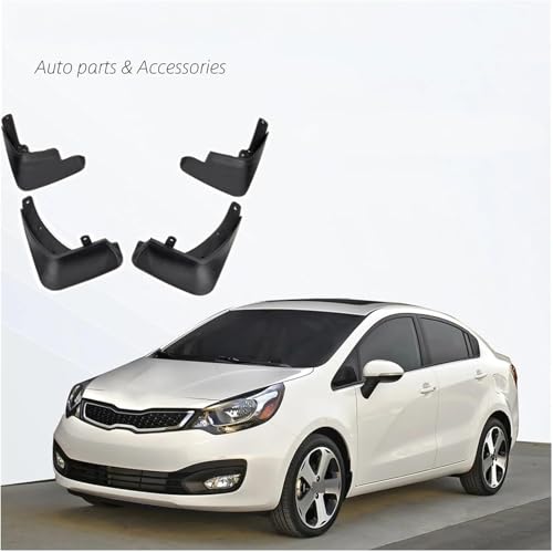 Bavette boue Kia Rio Berline 2012-2018 rigide haute résistance 4 pces - 6