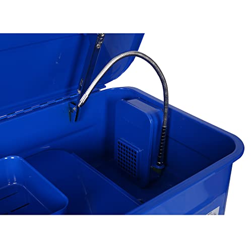 Parts Washer, 20 Gallon Cabinet Electric Solvent Pump Portable Automotive Parts Cleaner With Shelf Tank For Wheel Bearings, Gears, And Carburetors #TOP5