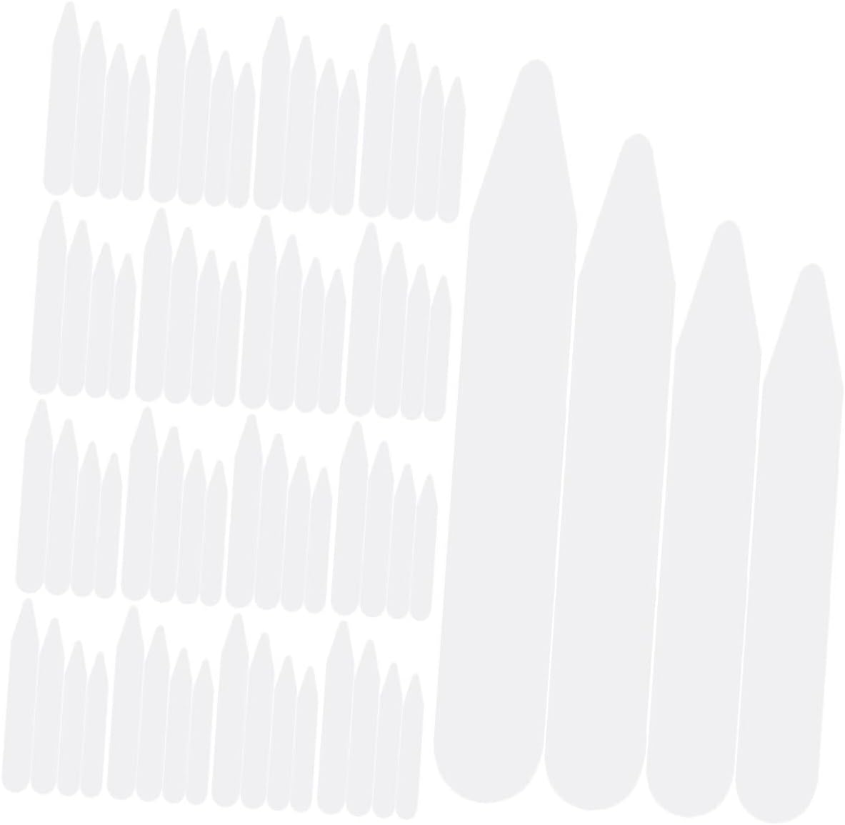 SOLUSTRE Men's Shirt Collar Stays PET Inserts, 400pcs for Dress Shirts