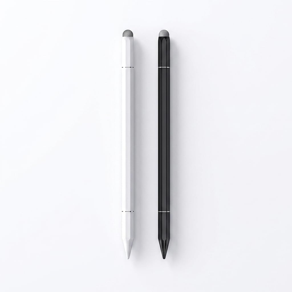 Stylet Tablette, Lot de 2 Stylet Tactile Universel avec Pointe de Précision, Stylet iPad pour Écrans Tactiles Compatible avec Samsung, Huawei, Xiaomi, Tablette et Smartphone