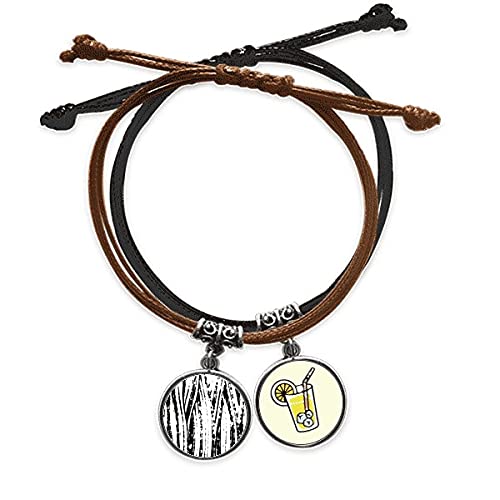 Bracelet cuir jus de citron Un Coup de Pinceau Ligne Verticale idéal pour vos tenues d'été
