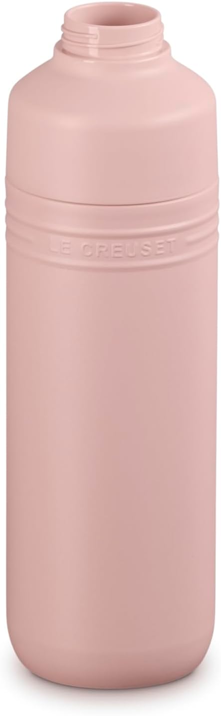 Le Creuset Stainless Steel On The Go Water Bottle, 33 oz., Shell Pink