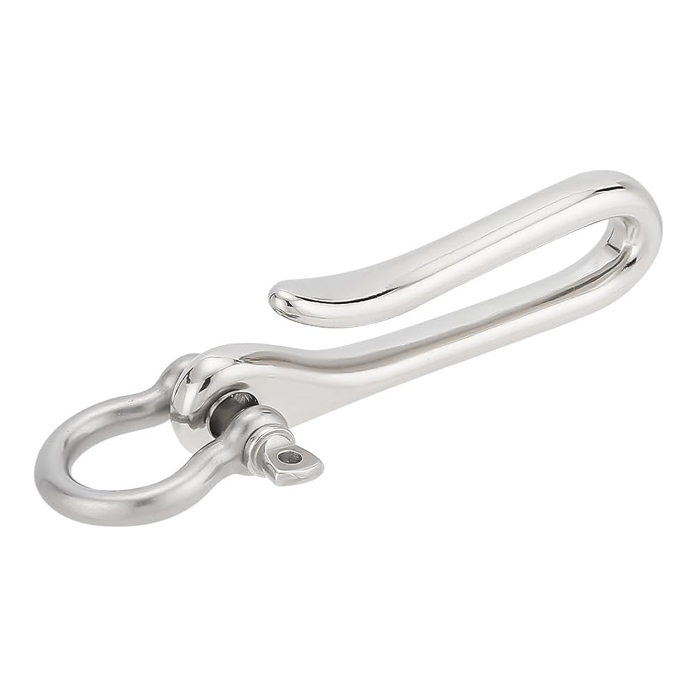 PH PandaHall U-Form Schlüsselclip Aus Messing - 4-teiliges Set Mit Aufbewahrungsbox, Perfekt Für Schlüsselbund, Gürtel & Tasche