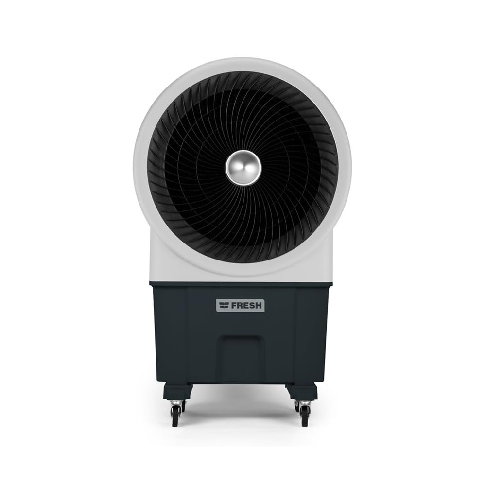Raffrescatore evaporativo portatile ad acqua 90 litri, 210 watt, per 60 mq, 3 velocità Fresh