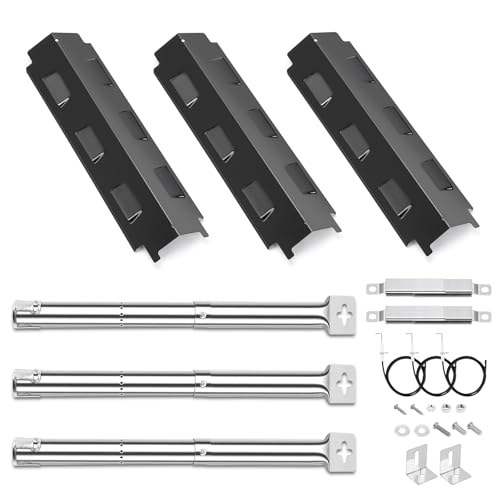 GFTIME Pièces de Rechange universelles pour Charbroil, Barbecook Vanilla, Barbecook 300, Tenneker TG4, Brûleur de 31-45 cm, Couverture de brûleur de 37 cm et...