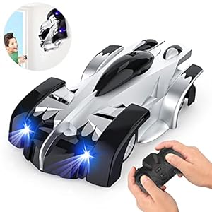EpochAir Wall Climbing Remote Control Car Dual Mode 360° Rotating RC Stunt Cars with Headlight Rechargeable Toys for…