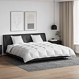 Matériau: Plume de canard Solivagant Ensemble de Duvet avec Oreiller 3 pcs Blanc Plume de Canard,(7.05 KG)