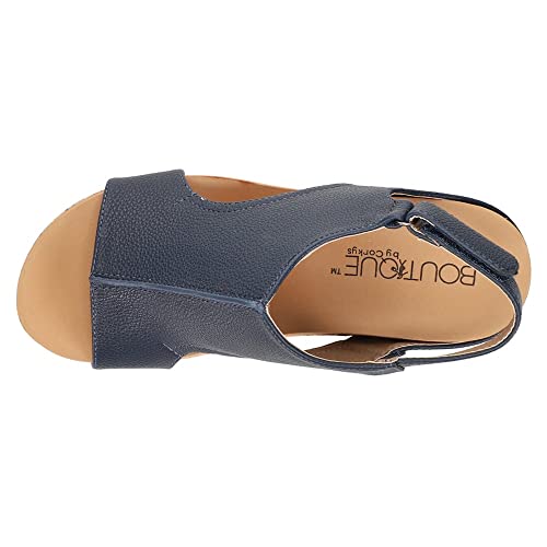 Corkys Footwear Womens Carley Wedge, Navy, 10 #TOP3
