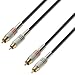 Adam Hall 3 Star Series 6m 2X RCA Male to 2X RCA Male Audio Cable