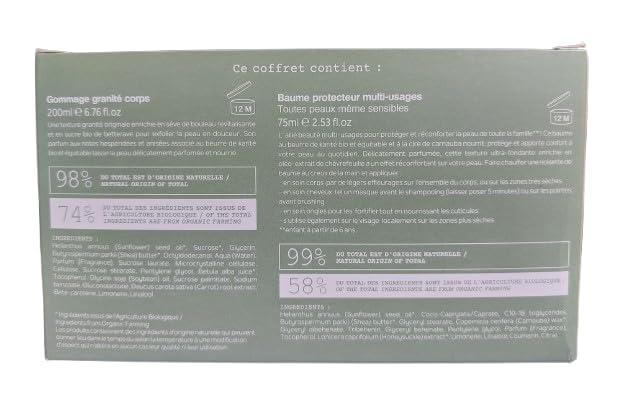 Sothys - Organics Body Box – Granit-Peeling + Schutzbalsam für Mehrzweckanwendungen
