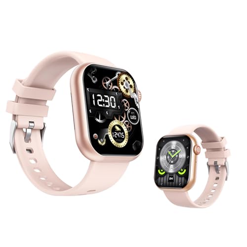 Wizvox 2025 Relojes Inteligentes - 𝐫𝐞𝐥𝐨𝐣 𝐝𝐢𝐚𝐛𝐞𝐭𝐞𝐬 1.9' Reloj Cuenta Pasos Notificaciones Inteligentes Reloj De Salud Vida Diaria f570516,Pink