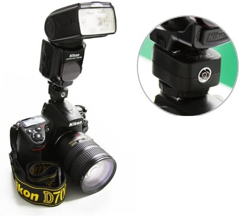 Pixel TF-322 Flash Hot Shoe Sync Adapter with Extra PC Sync Port Dedicated for Nikon DSLR & Flashgun