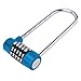 Price comparison product image Anti Theft Lock zinc Alloy Padlock Long Beam Extended Stainless Steel Shackle resettable U-Lock Ring Large Lock Cabinet Door Gym 5 Combination Security Lock Super Long Password Lock