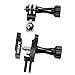 SUREWO Dual Rotating Extension Arm Mount Compatible with GoPro Hero 13 12 11 10 9 8 7 6 5 Black,DJI Osmo Action 5 pro/4/3/2,AKASO,Campark and More (Black)