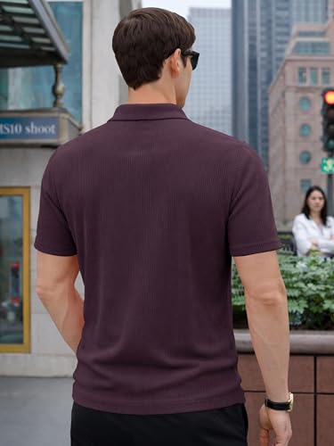 Image of Noble Monk Men's Regular Fit Polo T Shirt |Half Sleeves |Collar Tshirts | Casual T-Shirt
